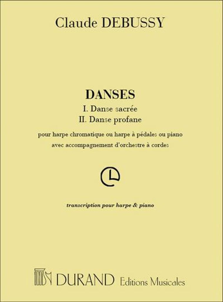 Danses pour harpe et orchestre à cordespour harpe et piano