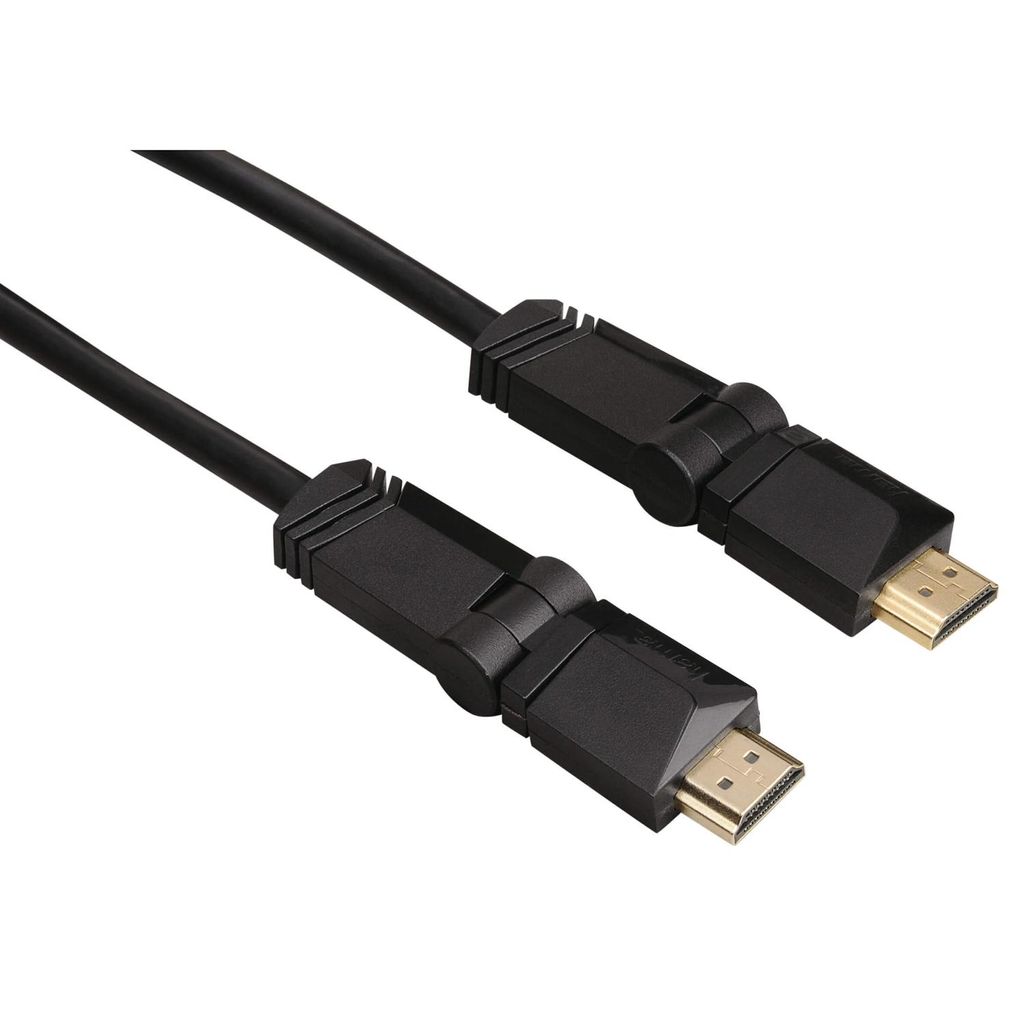 Hama High Speed HDMI Kabelstecker - Stecker Rotation Ver-plated Ethernet 3m