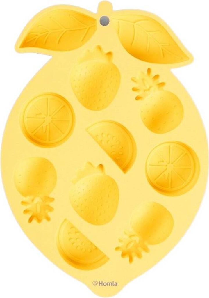 HOMLA ICE SUMMER Eiswürfelbehälter in Zitronenform 23x17 cm
