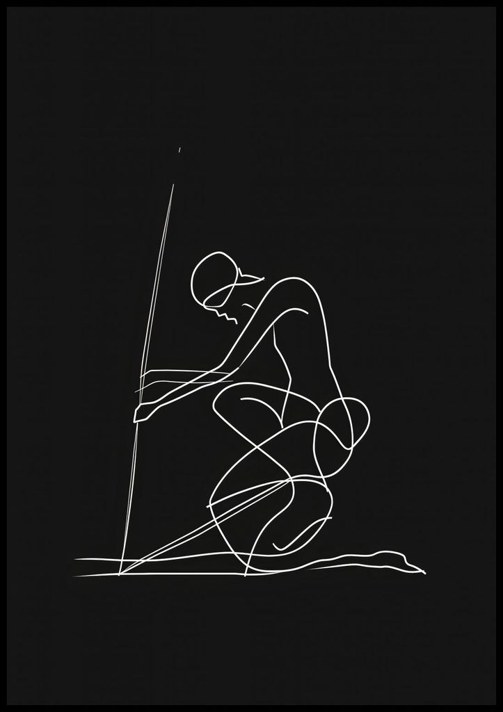 Plakat 70x100cm Linie