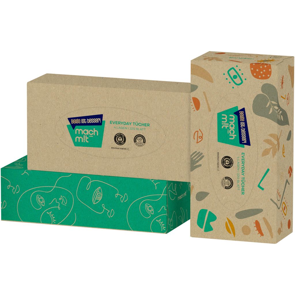 mach m!t PURE Everyday Tücher in der Box - 4-lagig 100 Produktbild 