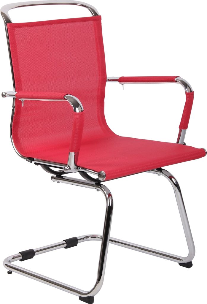Besucherstuhl HLO-CP117 Mesh rot