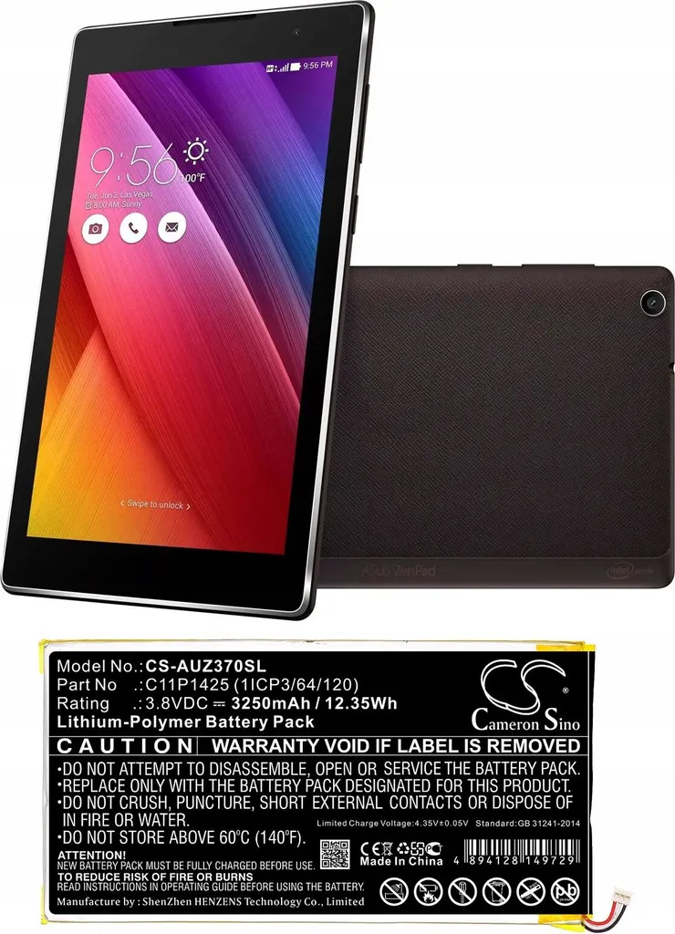 Batterie Asus ZenPad 7.0 C11P1425 - Réparez votre tablette qui s'éteint