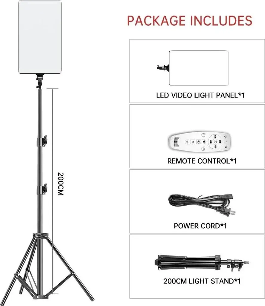 Luce Video LED Professionale con Treppiede 200cm Regolabile | Offerta