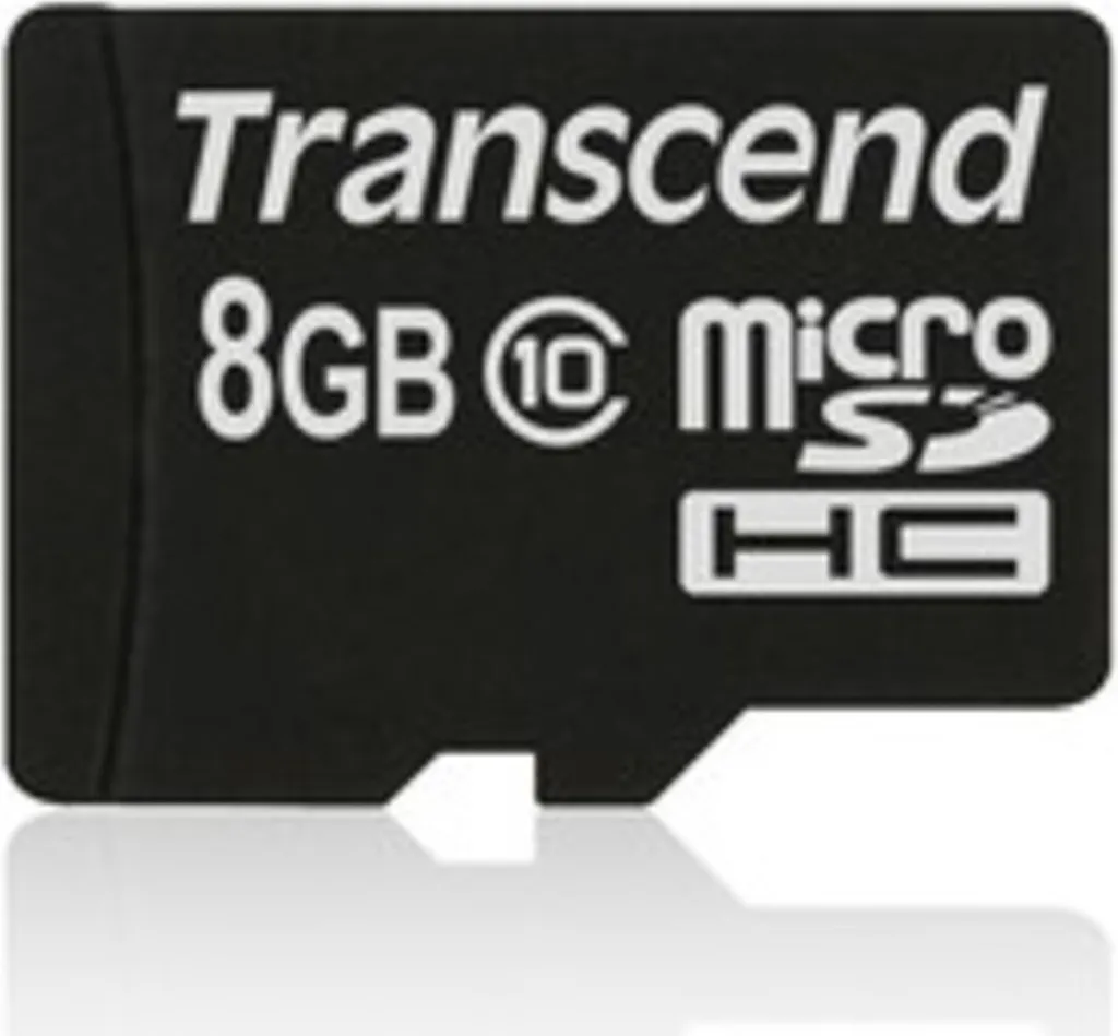 Carte Micro SDHC 8Go Transcend Class 10 - Transfert Rapide 20 Mo/s