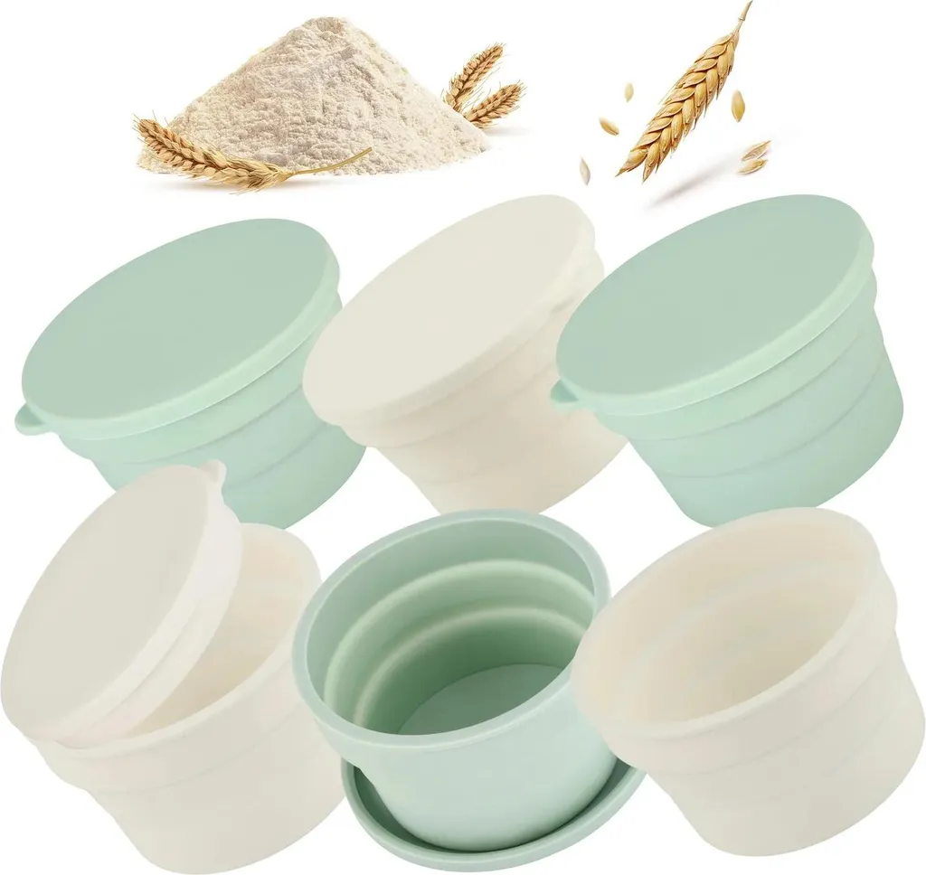 Boîte fermentation pizza silicone hermétique et empilable - 6 pièces