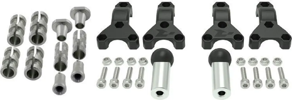Kit de fixation RACETECH HP3 Universel Ø22/28,6mm pour protège-mains
