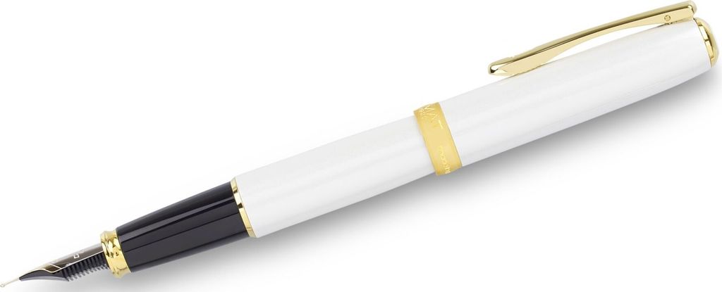 Füllhalter Excellence A2 weiß Perlmutt weiß 14kt B