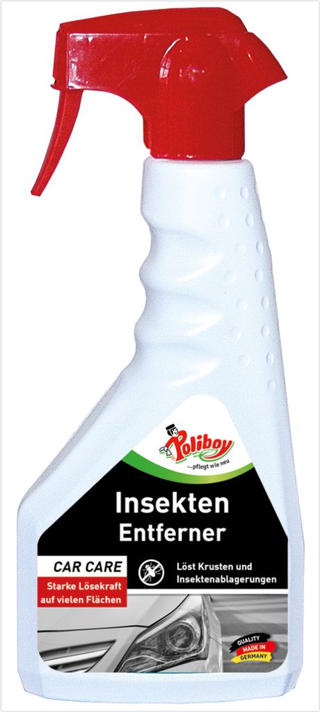 Poliboy Car Care Insekten Entferner - befreit Autos, Caravans & Motorräder von Insektenablagerungen und anderen Verkrustungen - Inhalt 500ml - 140...