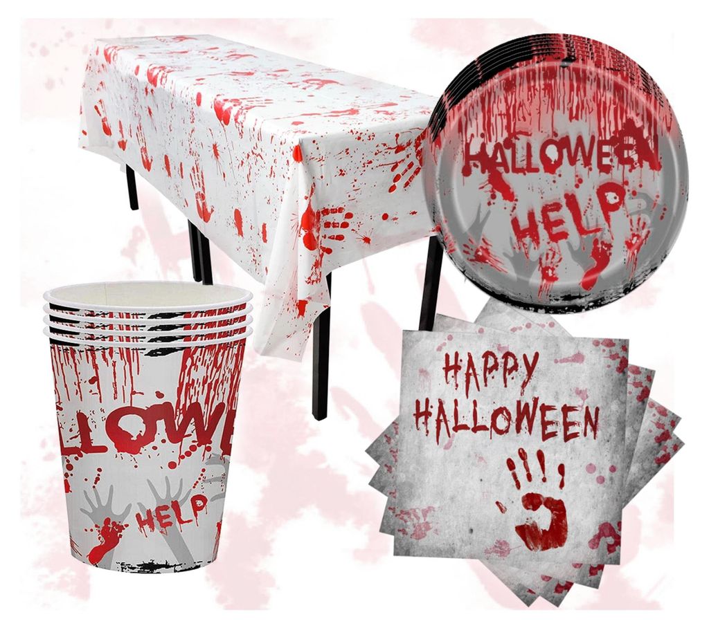 Set de vaisselle Décorations d'Halloween Nappe Tasses Image du produit 