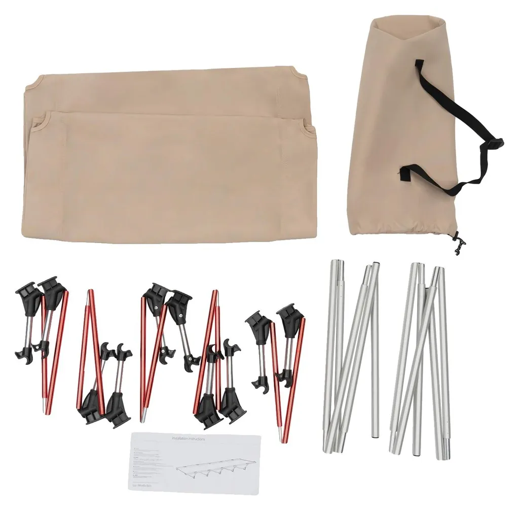 Lit de camping portable pour dormir en forêt, pliable et compact 190cm