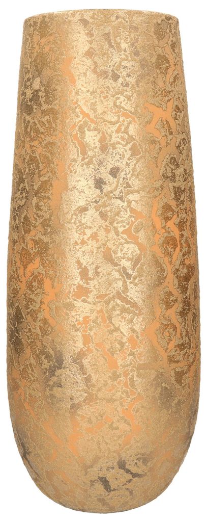 Glimmer Dekorationen Vase - Keramik - Flocken - Gold - D21 Produktbild 