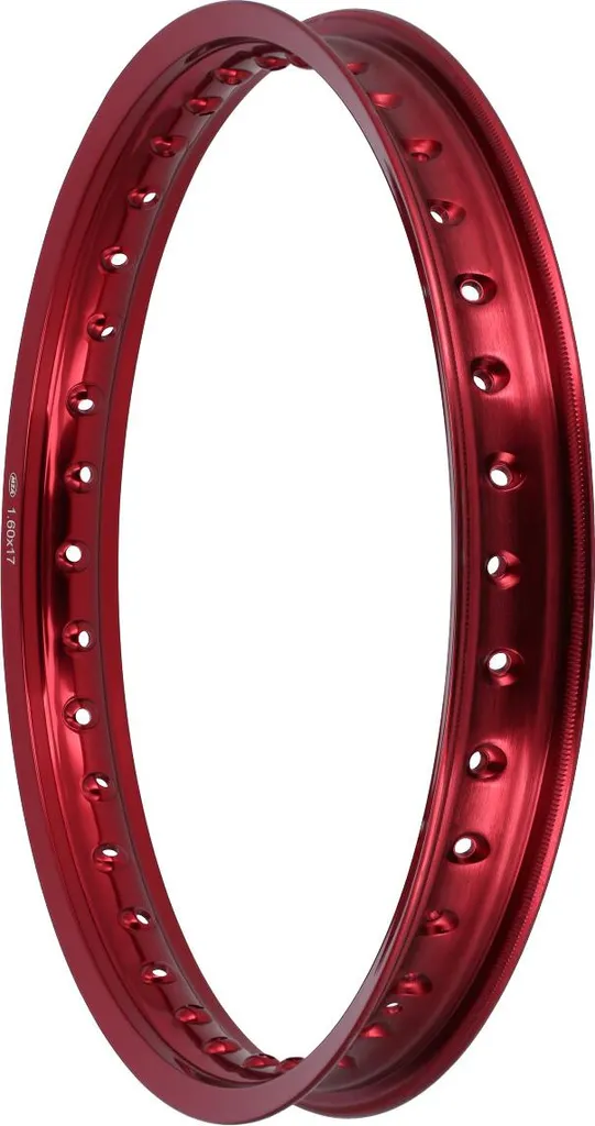 Roue arrière ou avant en alu rouge 1.6x17 pour moto Simson S53 et S83