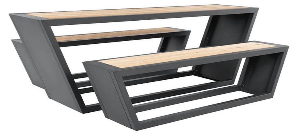 Home Deluxe Divano in acciaio antracite KOBON -  Germany - Immagine del prodotto 