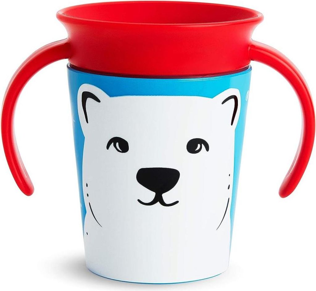 Munchkin Miracle 360° WildLove tazza con manici 177 ml orso Immagine del prodotto 