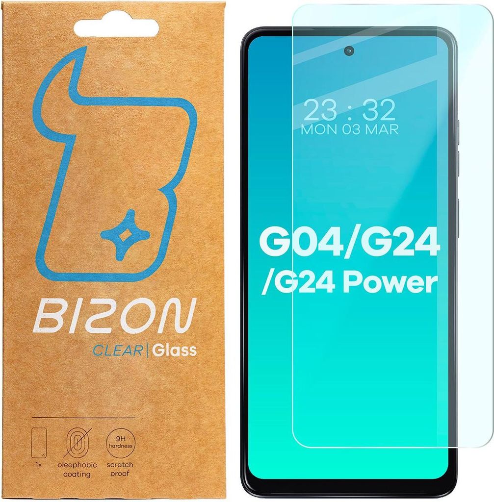 Szkło hartowane Bizon Glass Clear 2 do Motorola Moto G04/G24/G24 Power/E14