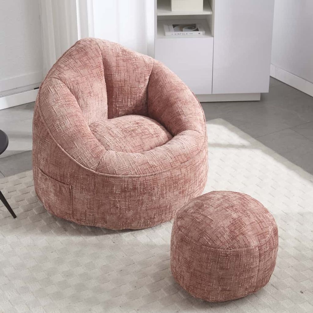 AIORBER Sitzsack Sofasessel, mit Memory-Schaumstoff, Ergonomischer Stuhl, Komfort,Leicht zu Bewegen, für Wohnzimmer, Schlafzimmer,89 x 88 x 76cm, ...