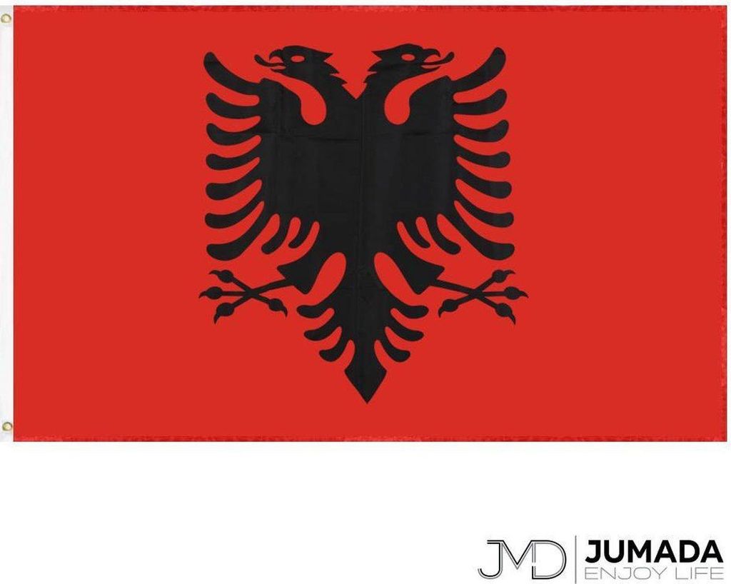 Jumadas albanische Flagge – Flagge Albaniens – Flagge Produktbild 