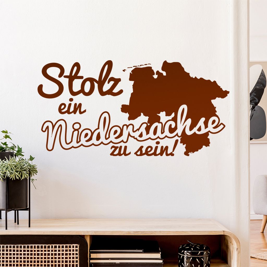 Niedersachse Stolz Wandtattoo Wandaufkleber Wall Sticker - Dekoration, Küche, Wohnzimmer, Schlafzimmer, Badezimmer