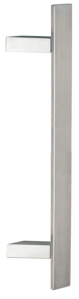 Haustür Stoßgriff Edelstahl flach gerade mit schrägen Stützen Maß L: 1800- Maß B:1600mm
