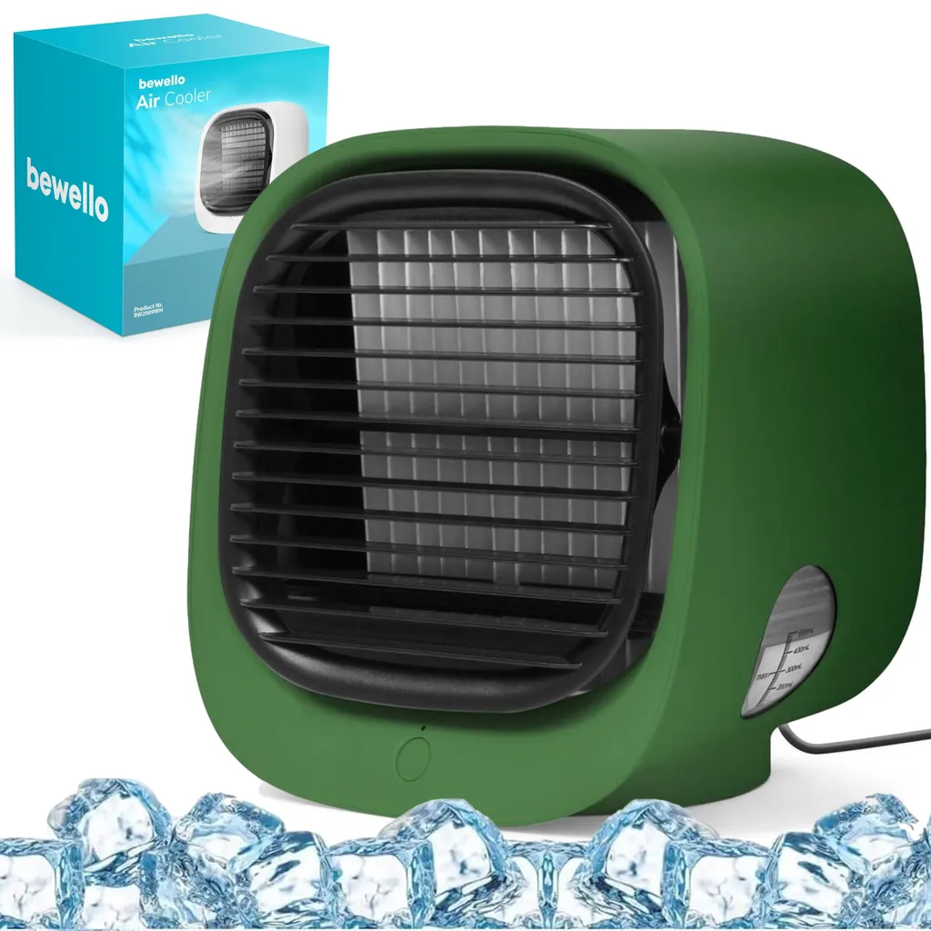 Ventilateur de Table Ultra-Silencieux Bewello avec Lumière LED USB