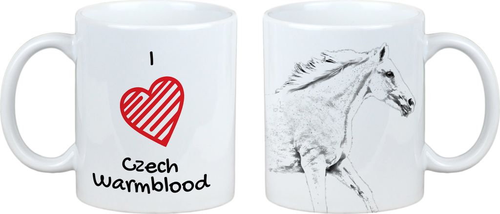 Tschechisches Warmblut - Tasse mit Pferd, niedliche Tasse mit Grafik, Geschenk mit Ihrem Foto von der Marke Art-Dog
