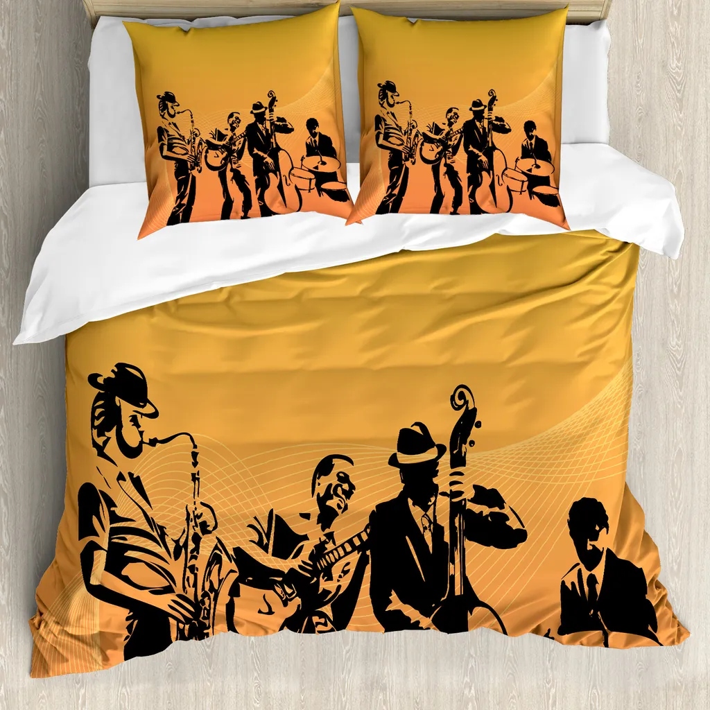 Parure Letto Jazz Quartet Stage ABAKUHAUS - Copripiumino Artistico 200x200