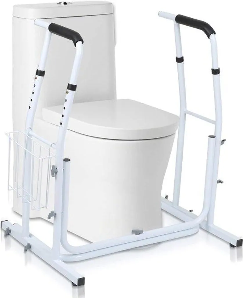 Chaise de toilettes réglable renforcée - Structure acier Charge 200 kg