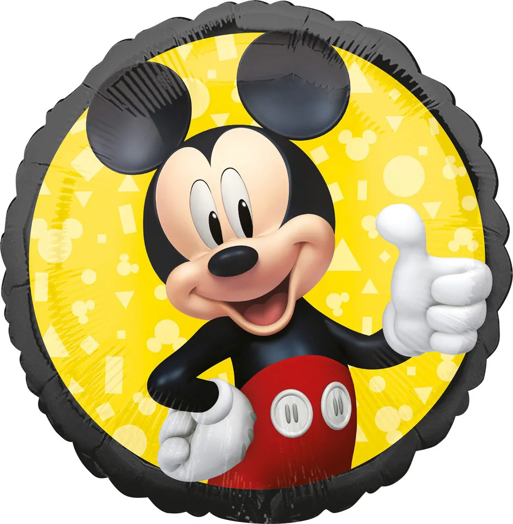 Ballon Mickey Maus Forever 43cm en aluminium pour fête d'anniversaire