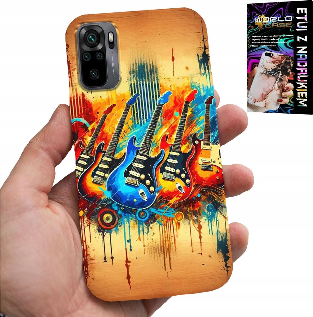 Hülle Für Xiaomi Note 10 / 10S - E-Gitarre, Rock And Roll, Metall
