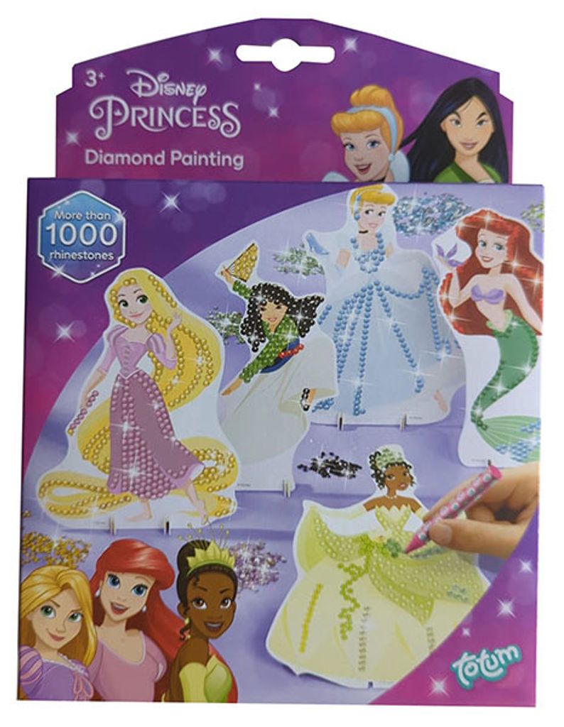 Totum 044388 Disney Princess Diamond Painting, princezné na Obrázok produktu 