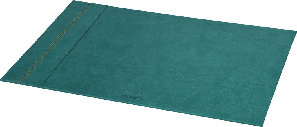 Rhodia Sous-main en similicuir vert fauve élégant pour bureau de luxe