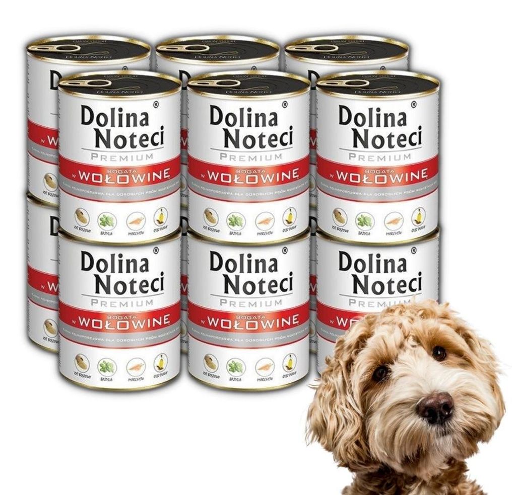 Dolina Noteci Premium Nassfutter für Hunde Rind 12x400g Produktbild 