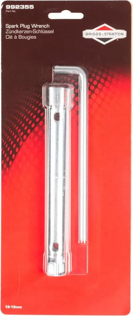 Clé à bougie B&S 16-19mm d'origine pour moteur tondeuse Briggs Stratton