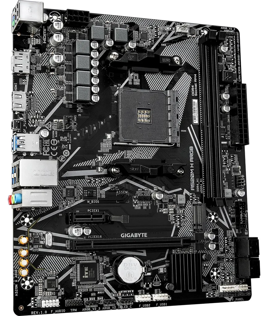 Optimisez votre setup avec la Carte mère GIGABYTE A520M H ARGB Socket AM4 - 3