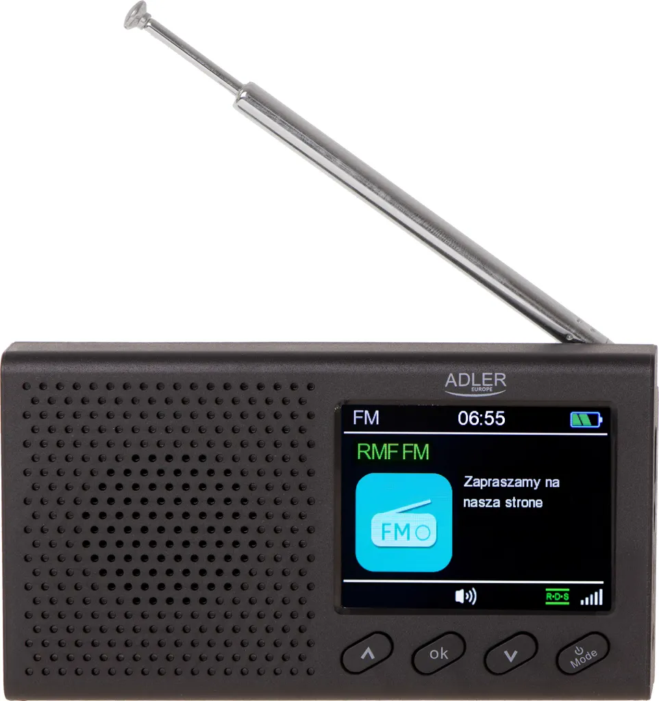 Radio Réveil de Voyage Adler AD 1198 FM Idéal pour Camping et Rando