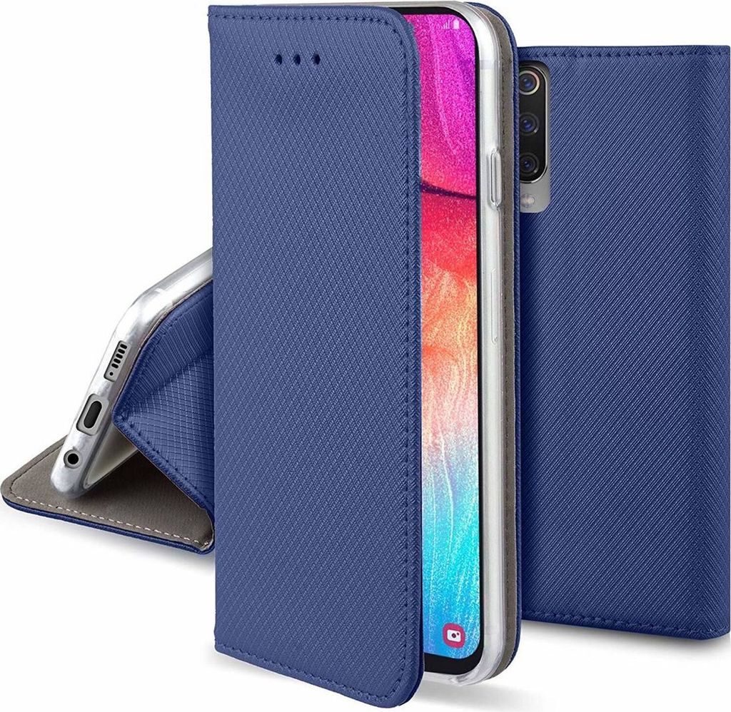 Buch Tasche "Smart" für GOOGLE PIXEL 7 Handy Hülle Etui Brieftasche Schutzhülle mit Standfunktion, Kartenfach Blau