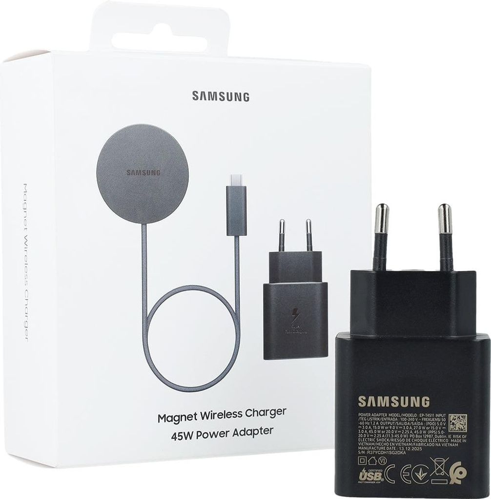 Magnet Wireless Charger 25 Watt mit Schnellladeadapter Produktbild 