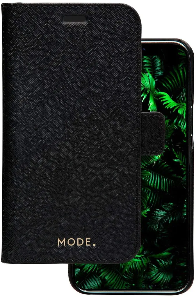 Cover iPhone 12 Pro dbramante1928 New York | Pelle Saffiano Nera RFID