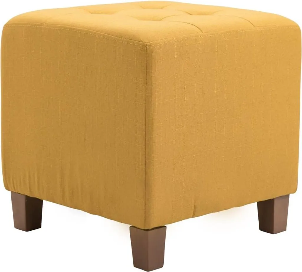 Sgabello Seat Cube Yellow: La Soluzione Salva-Spazio Facile da Pulire