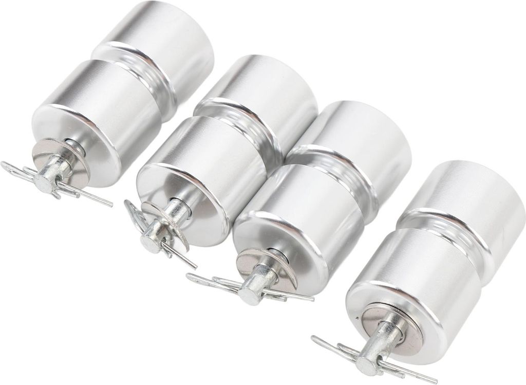 4-teiliges Anhänger-Heckklappen-Hebehilfe-Rollen-Set, Aluminiumlegierung, Rollen-Unterlegscheiben-Stifte, Ringe-Set für einfaches Tor-Tür-System