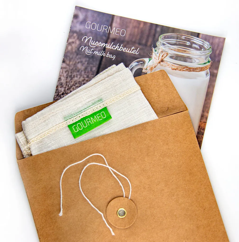 Sacchetto Filtrante Canapa GOURMEO - Zero Waste per Latte Vegetale