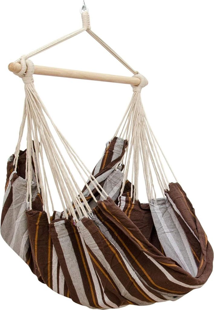 XXL závěsné křeslo HMG-40 Brown Stripes Obrázek produktu 