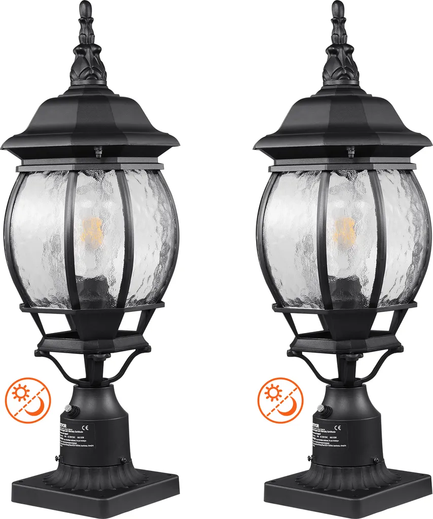 Luci VEVOR Antifulmine 2 Pezzi: Sicurezza Totale per Vialetto e Giardino