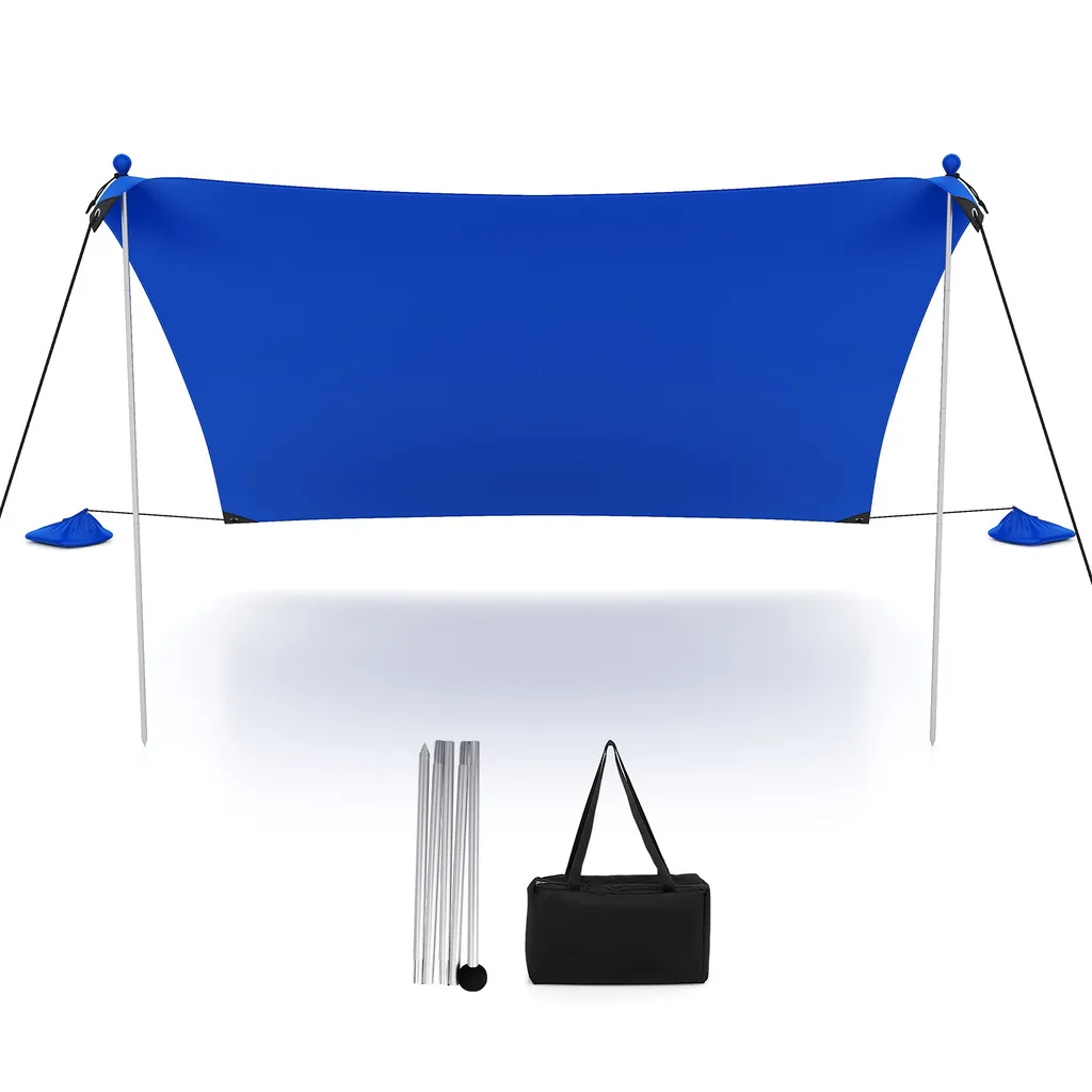 COSTWAY Tenda Mare 2x2m | Ombra Sicura UPF 50+ per Bambini e Relax