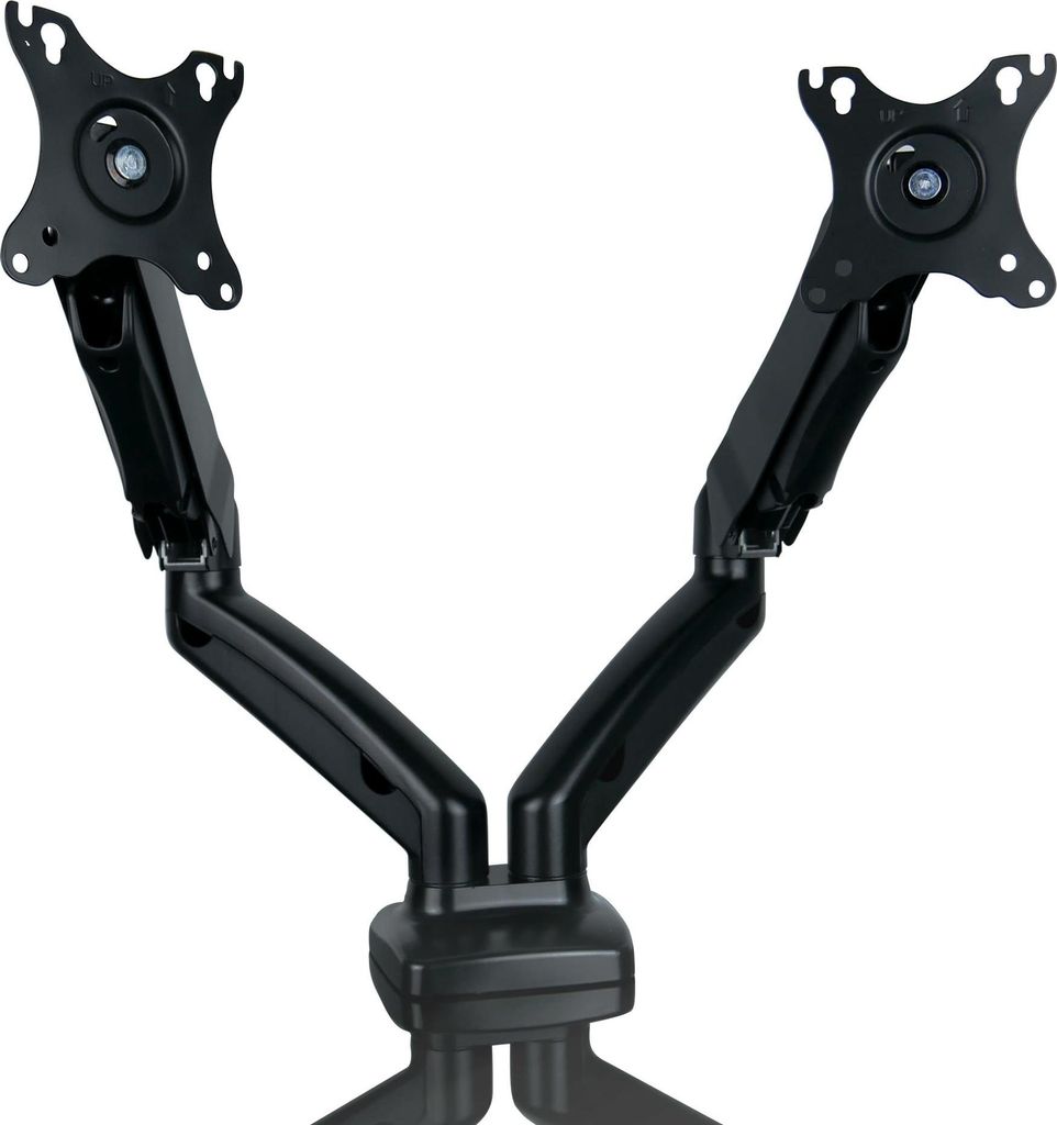 SolidHand SG02 Dual-Monitor-Tischhalterung, schwenkbar, doppelt, stabile Befestigung