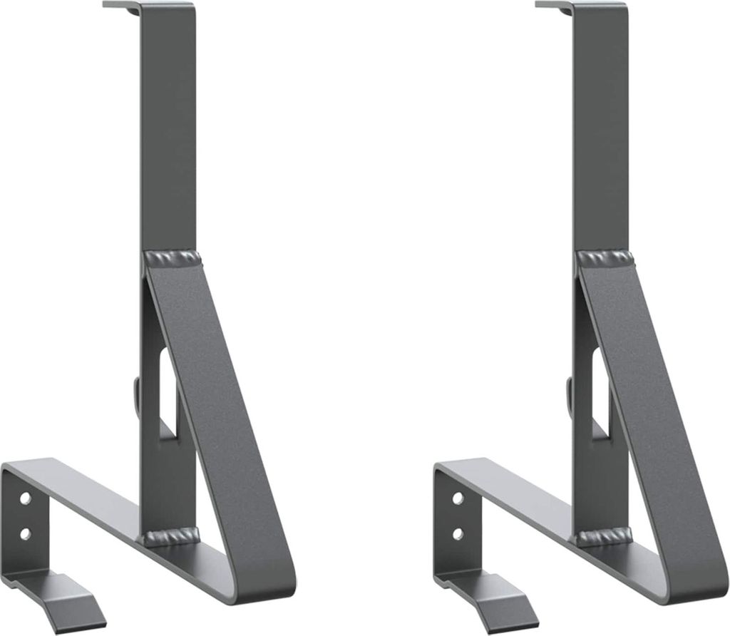 vidaXL Schneewächter Unterstützung 2 pcs Anthrazit 29,5 x 3 x 34,5 cm