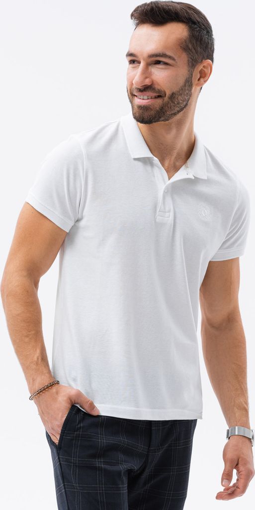 Ombre Clothing Kurzarmhemd für Männer Aller weiß M