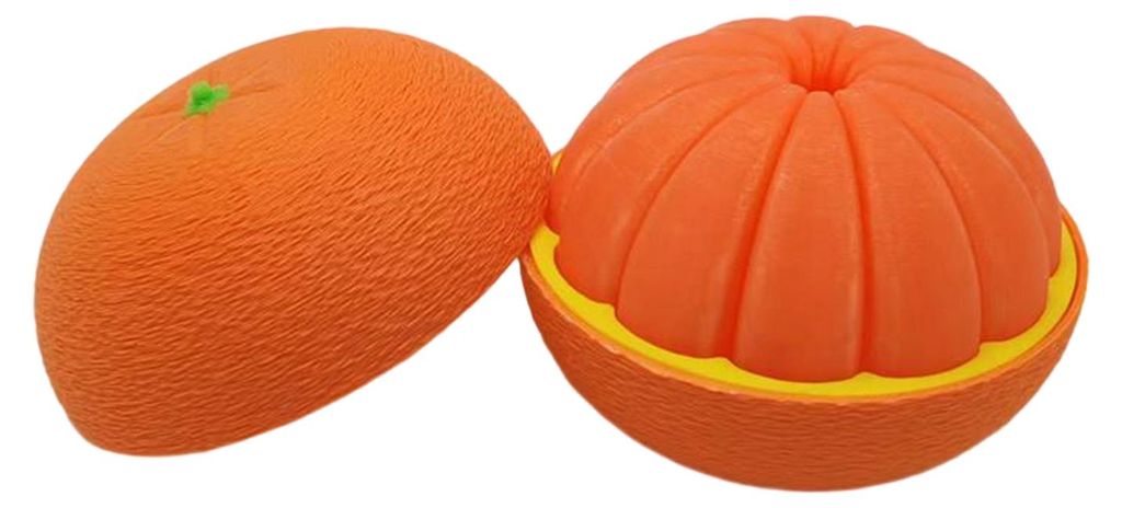 3D-gedrucktes sensorisches Zitrusfrucht-Spielzeug, drehbare Zappelornamente, spiralförmiges Stressabbau-Spielzeug für Erwachsene und Schüler