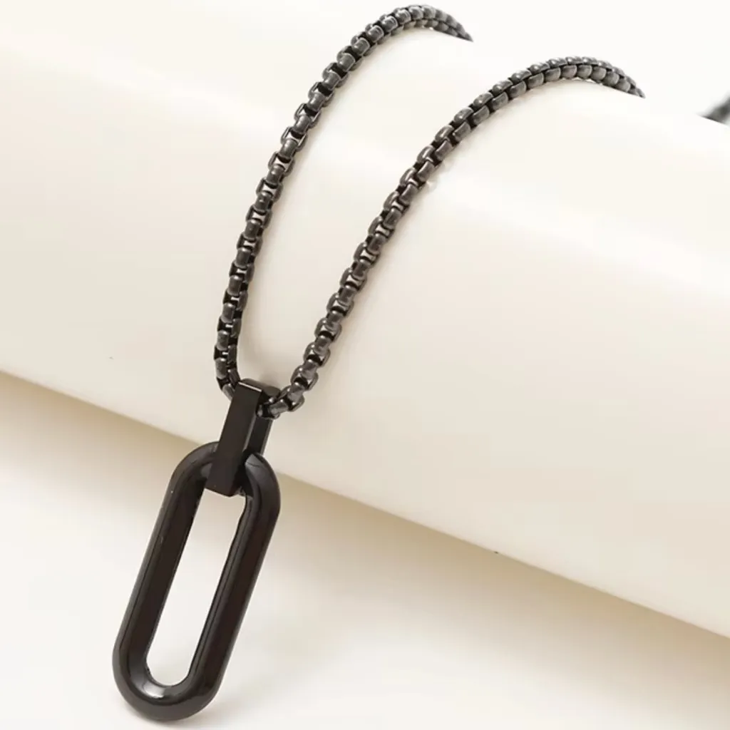 Collana Ronald Nera KP34140 Elegante - Accessorio Uomo Trend 2026